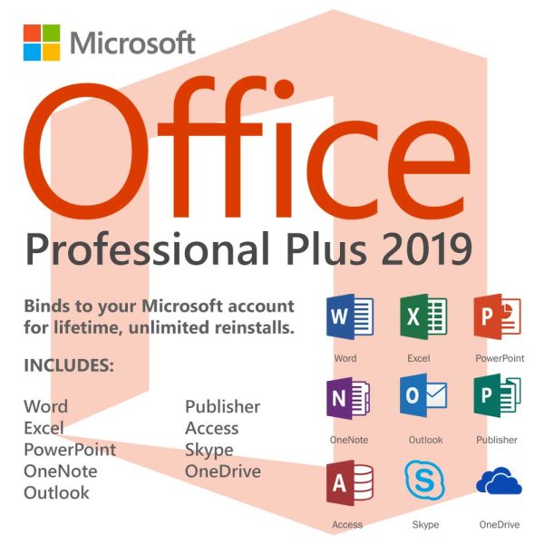 Microsoft Windows 10 Pro Retail+Microsoft Office 2019 Profesional Plus ...