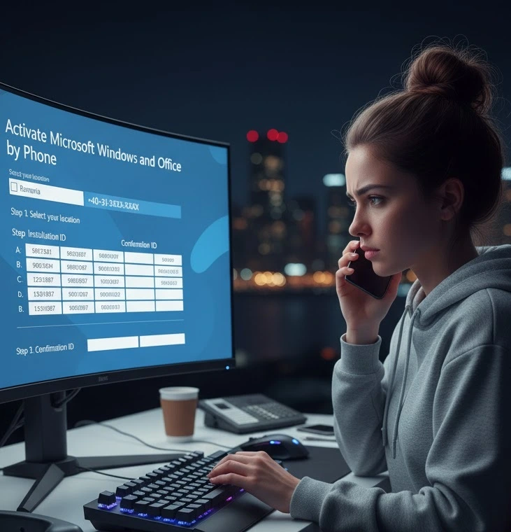 activare telefonică pentru produsele microsoft